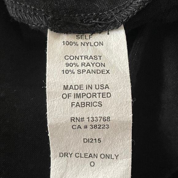 Scrapbook Black Sheer Lace Overlay Dress Crisscross Neckline Sz MED Whimsygoth - Picture 11 of 11